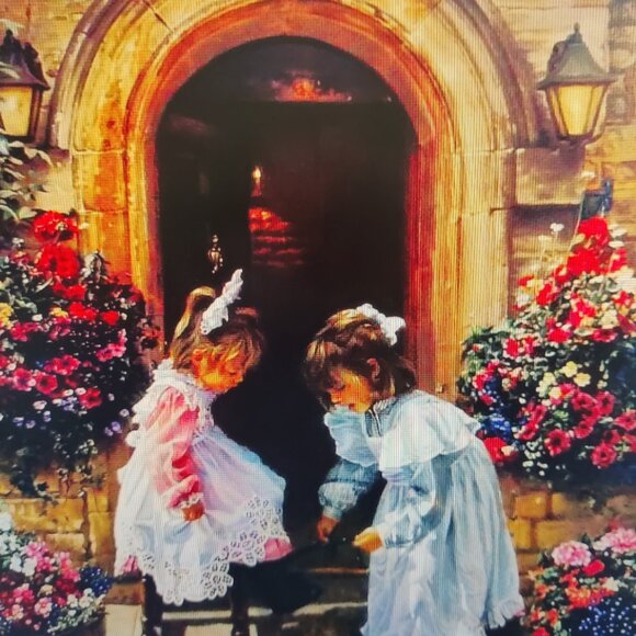 "A Sister's Touch" Lithograph Sandra Kuck Original Print - Picture 9 of 9